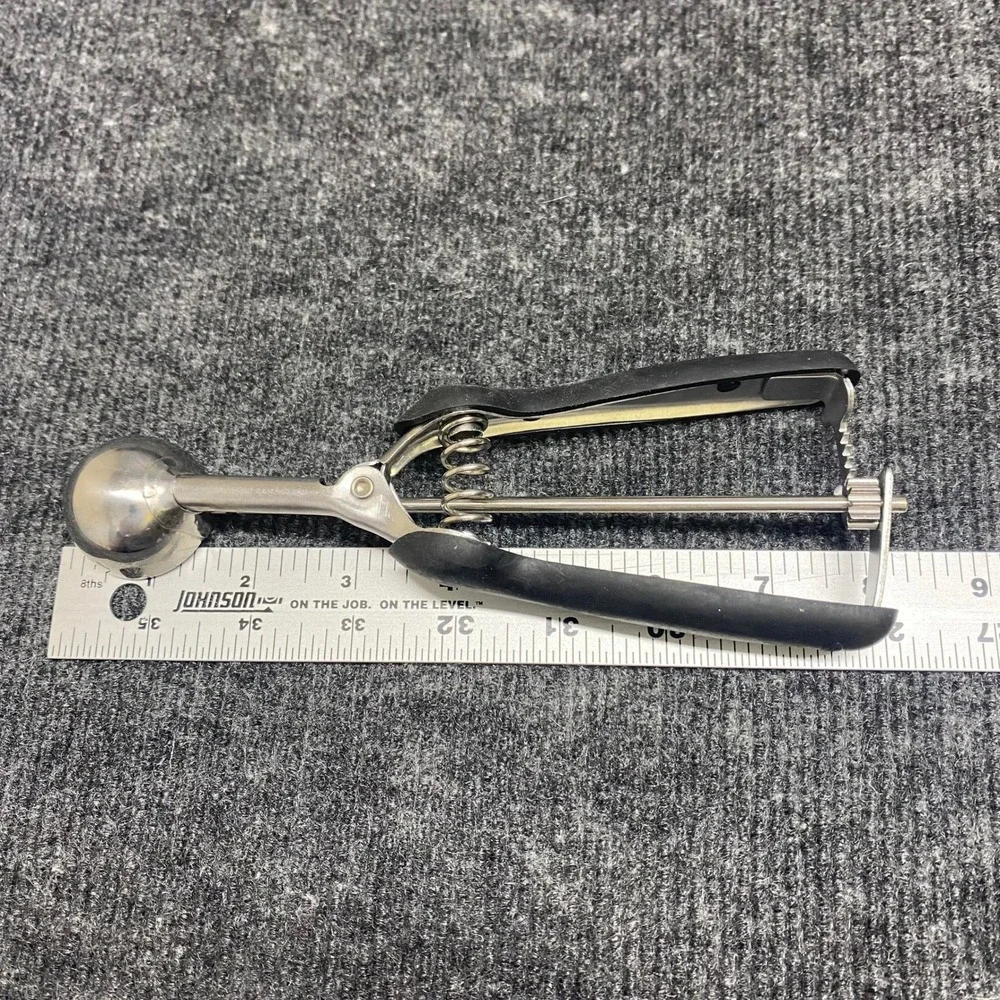 3pc Stainless Steel Cookie Scoop Set and Pura Vida Melon Baller Carving Tool